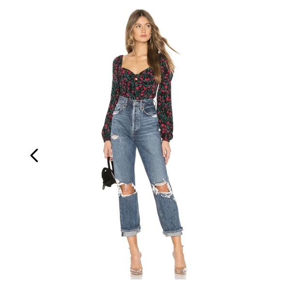 Lovers + Friends Wiley Floral Top In Rosebud Size M - Picture 2 of 16